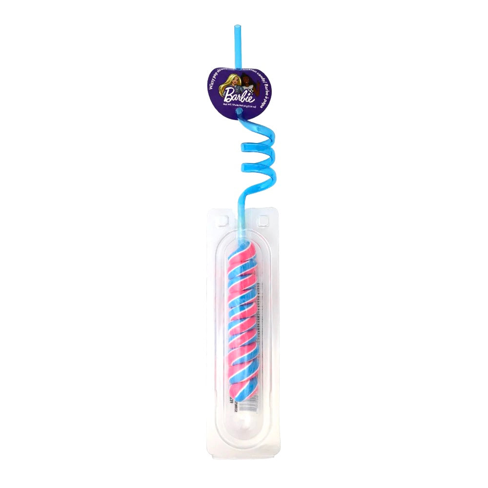 Barbie Wizzy Pop Straw Lollipop - 50g