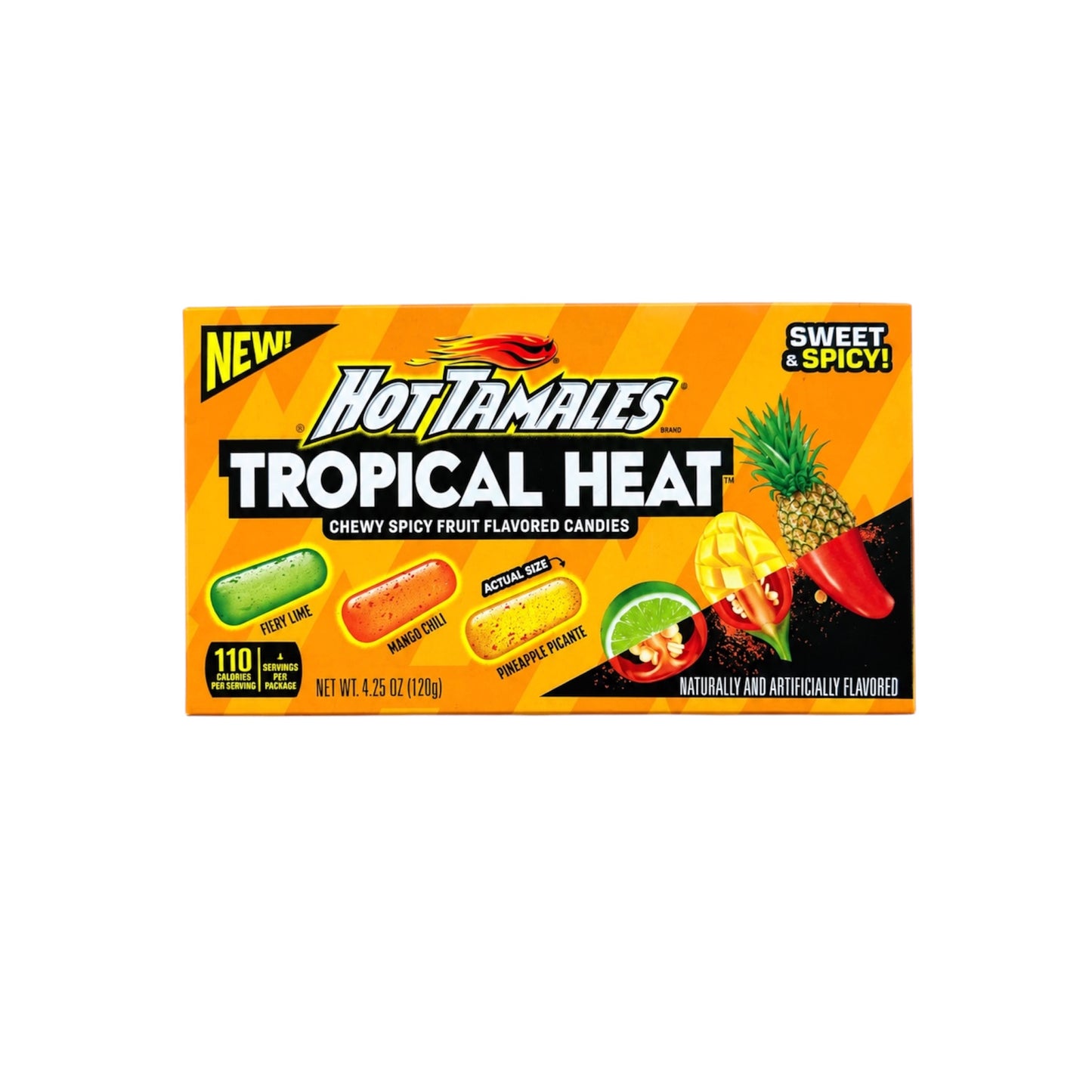 Hot Tamales Tropical Heat Theatre Box - 120g