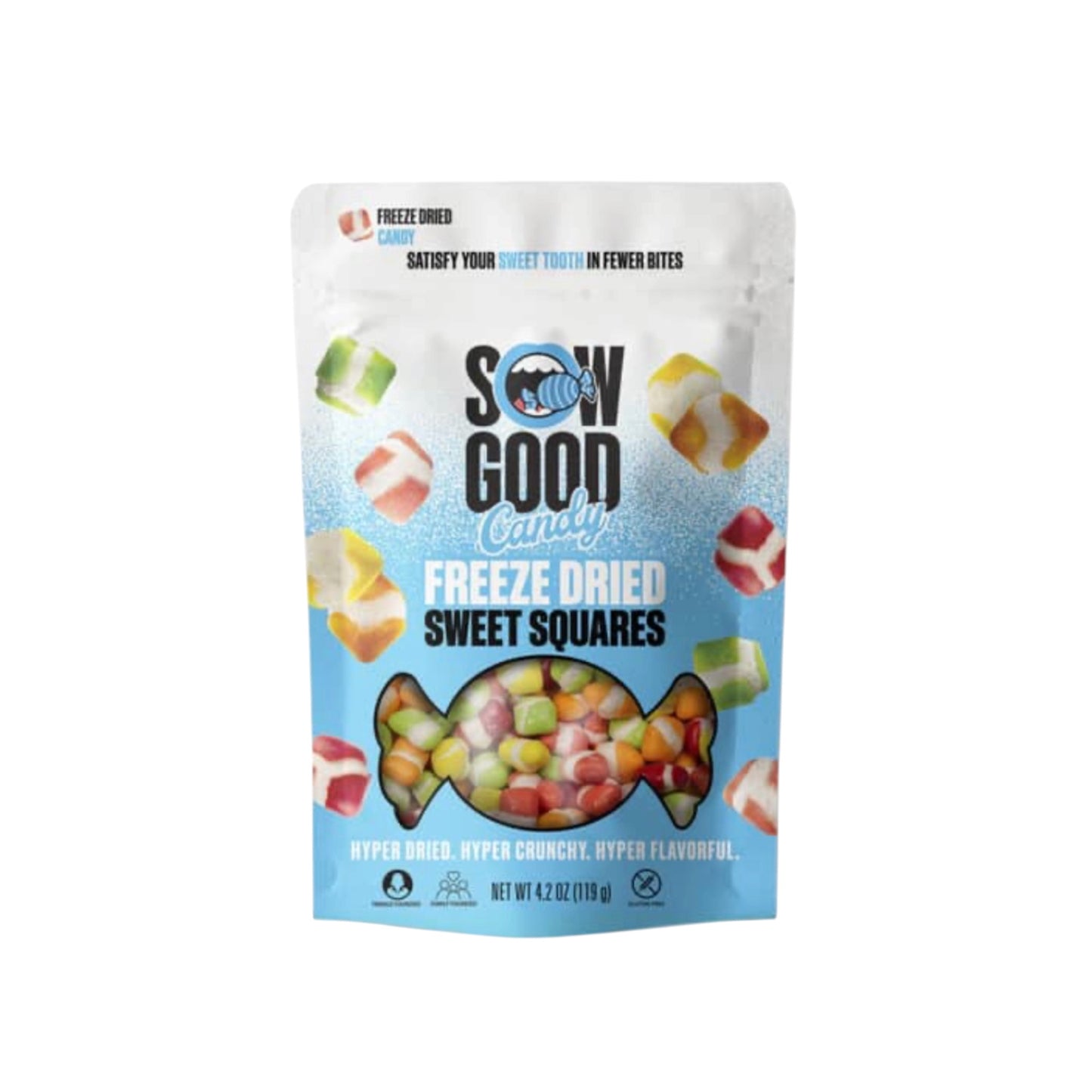 Sow Good Freeze Dried Sweet Squares Candy (US) - 119g