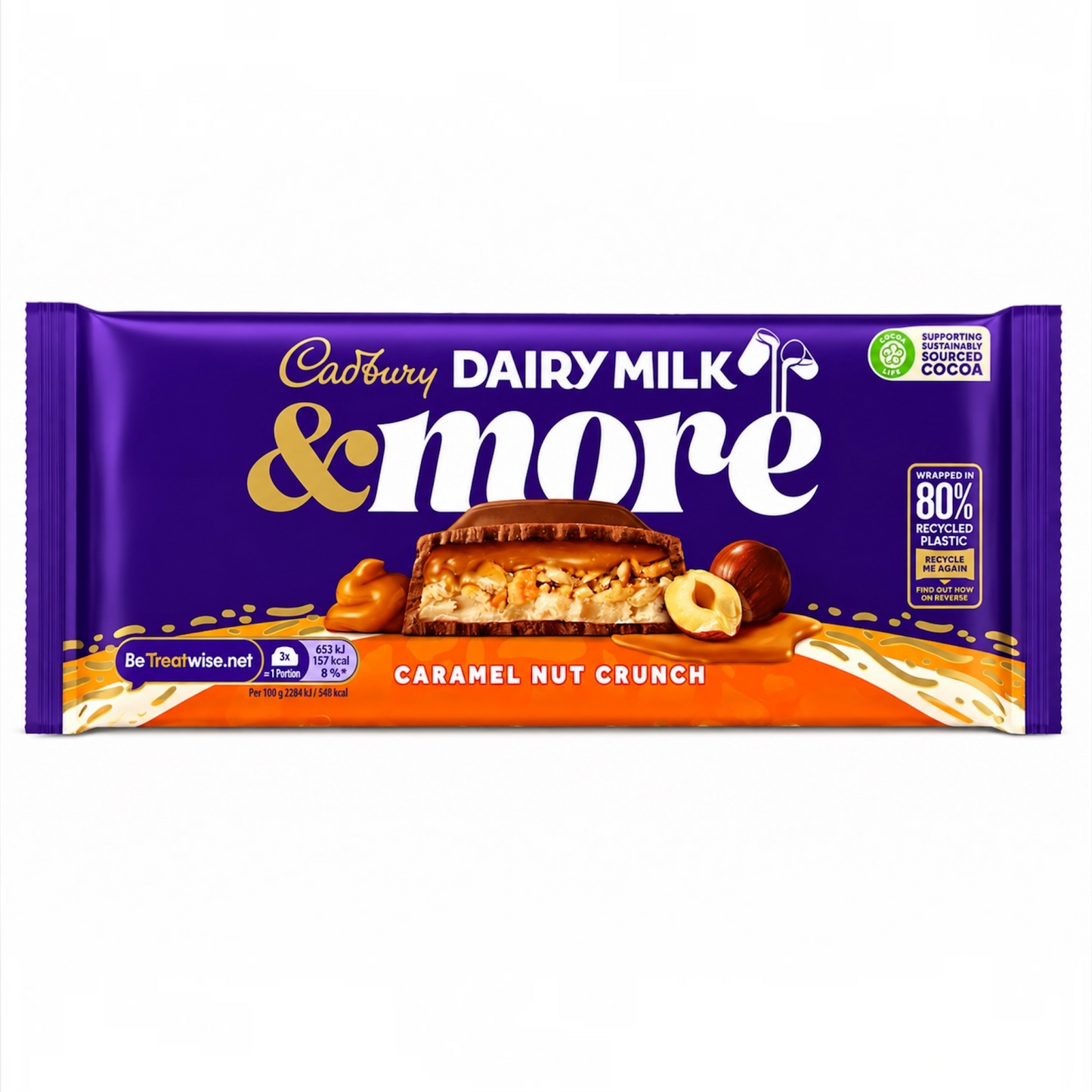 Cadbury Dairy Milk & More - Caramel Nut Crunch (UK) - 200g