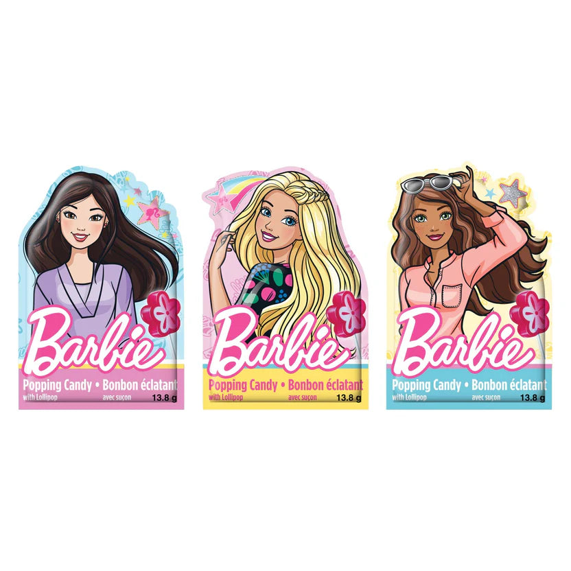 Barbie Popping Candy with Lollipop- 13.8g