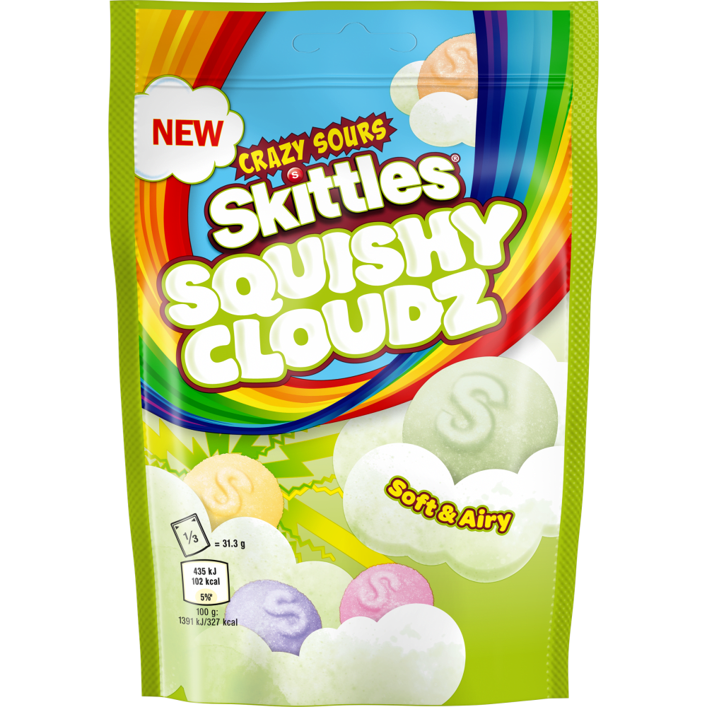 Skittles Squishy Cloudz Crazy Sour - 94g