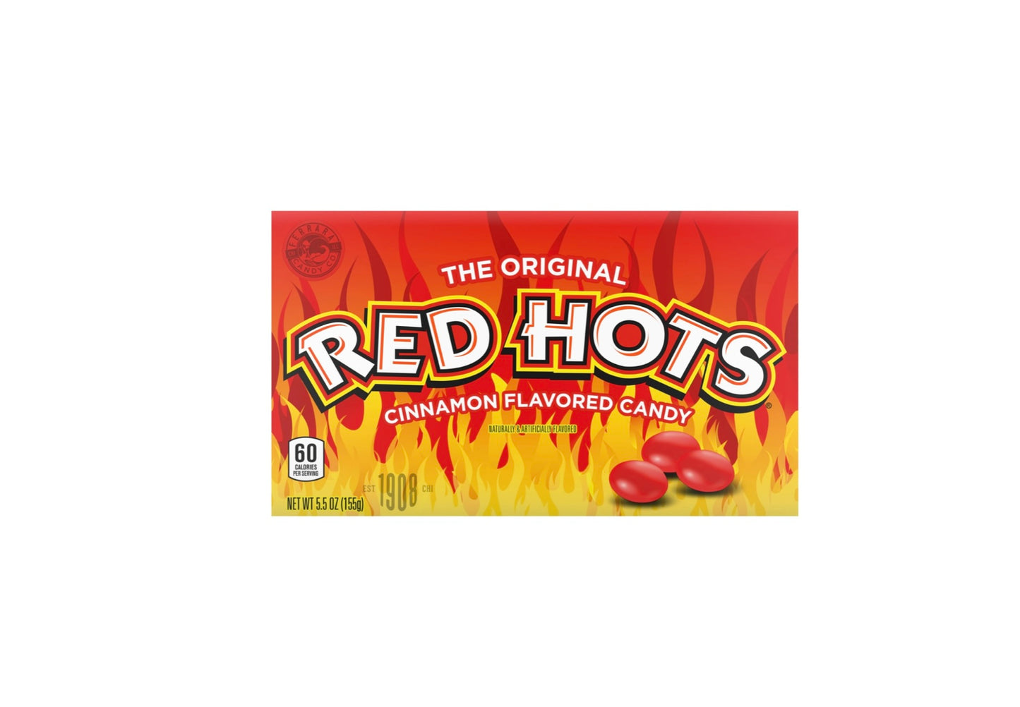 Red Hots Cinnamon Flavoured Candy - 155g