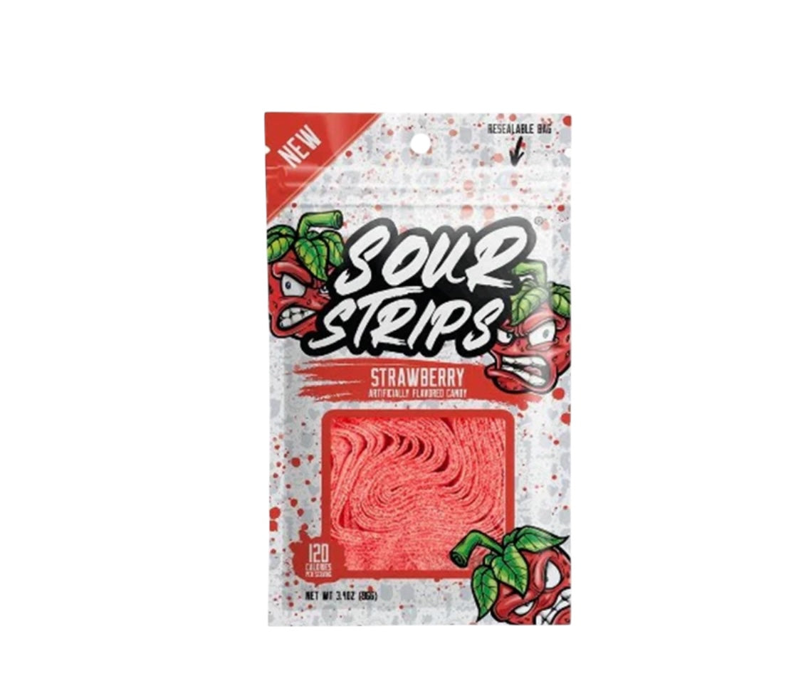Sour Strips Strawberry - 96g
