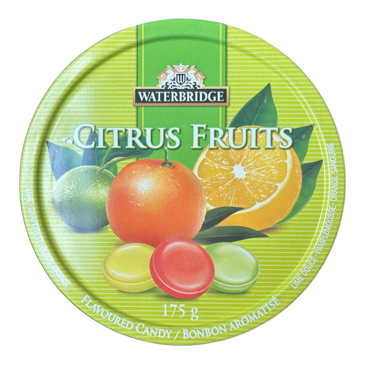 Waterbridge Citrus Fruits Candy Tin – 175g