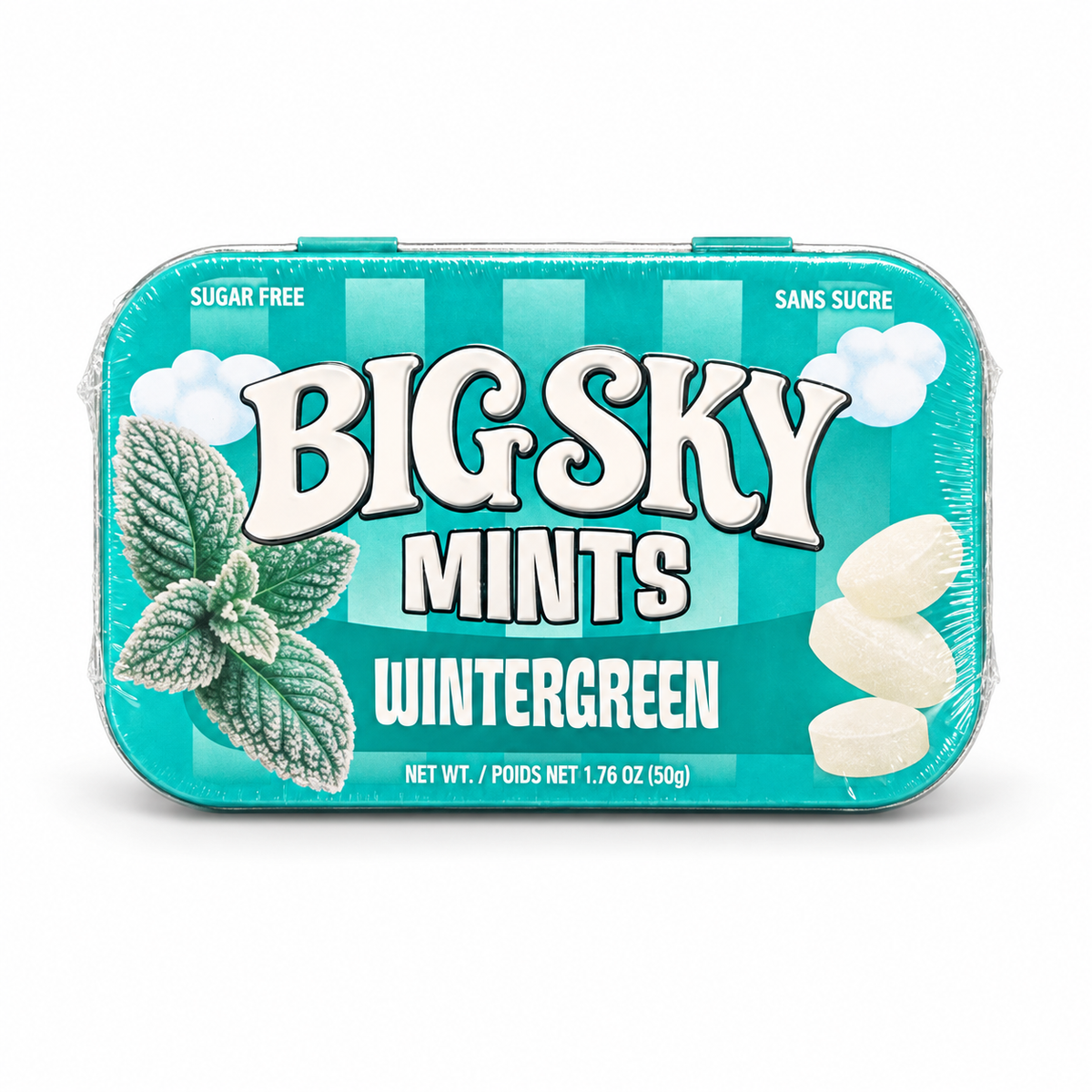 Big Sky Mints Sugar Free - Wintergreen - 50g