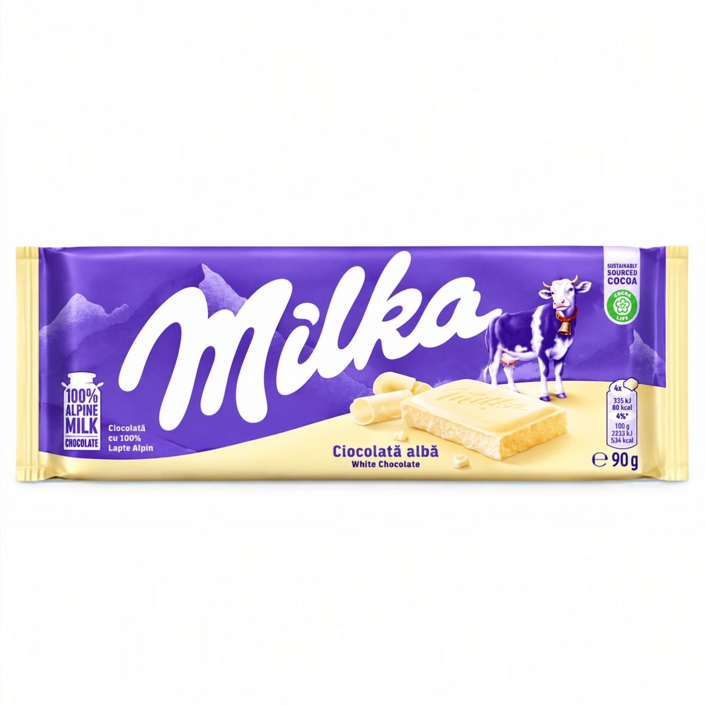 Milka White Chocolate - 90g
