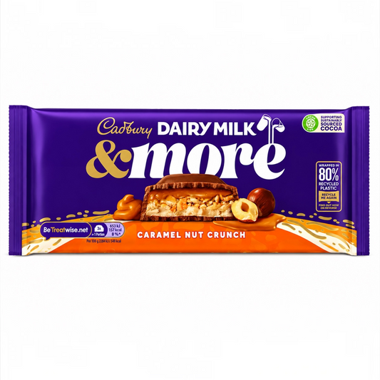 Cadbury Dairy Milk & More - Caramel Nut Crunch (UK) - 200g