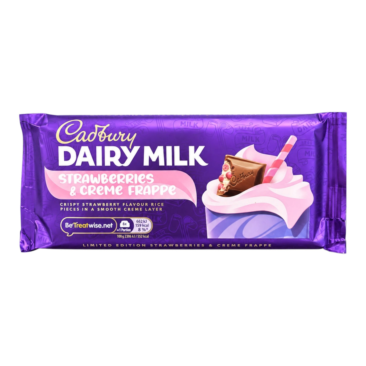 Cadbury Dairy Milk Strawberries & Creme Frappe - 115g (UK)