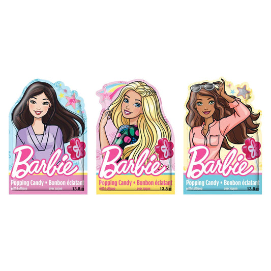 Barbie Popping Candy with Lollipop- 13.8g