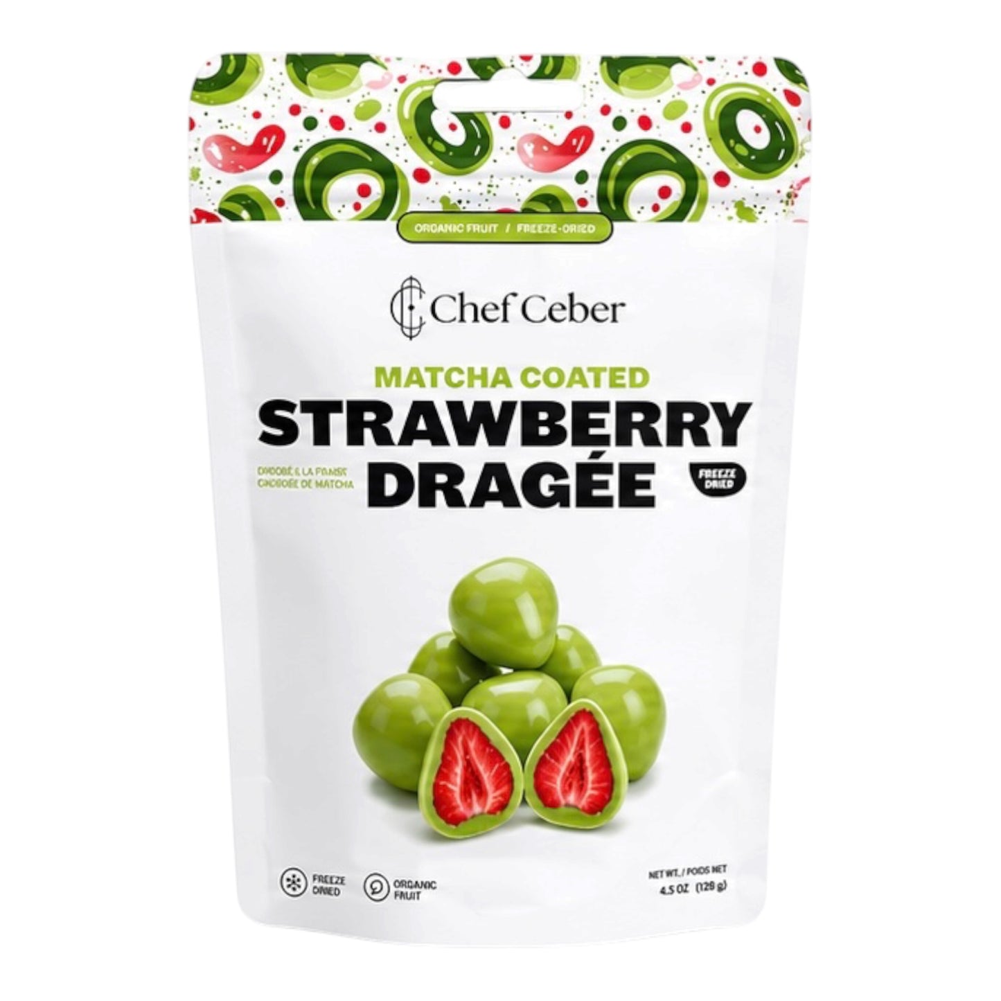 Strawberry Dragee Matcha Coated - 130g