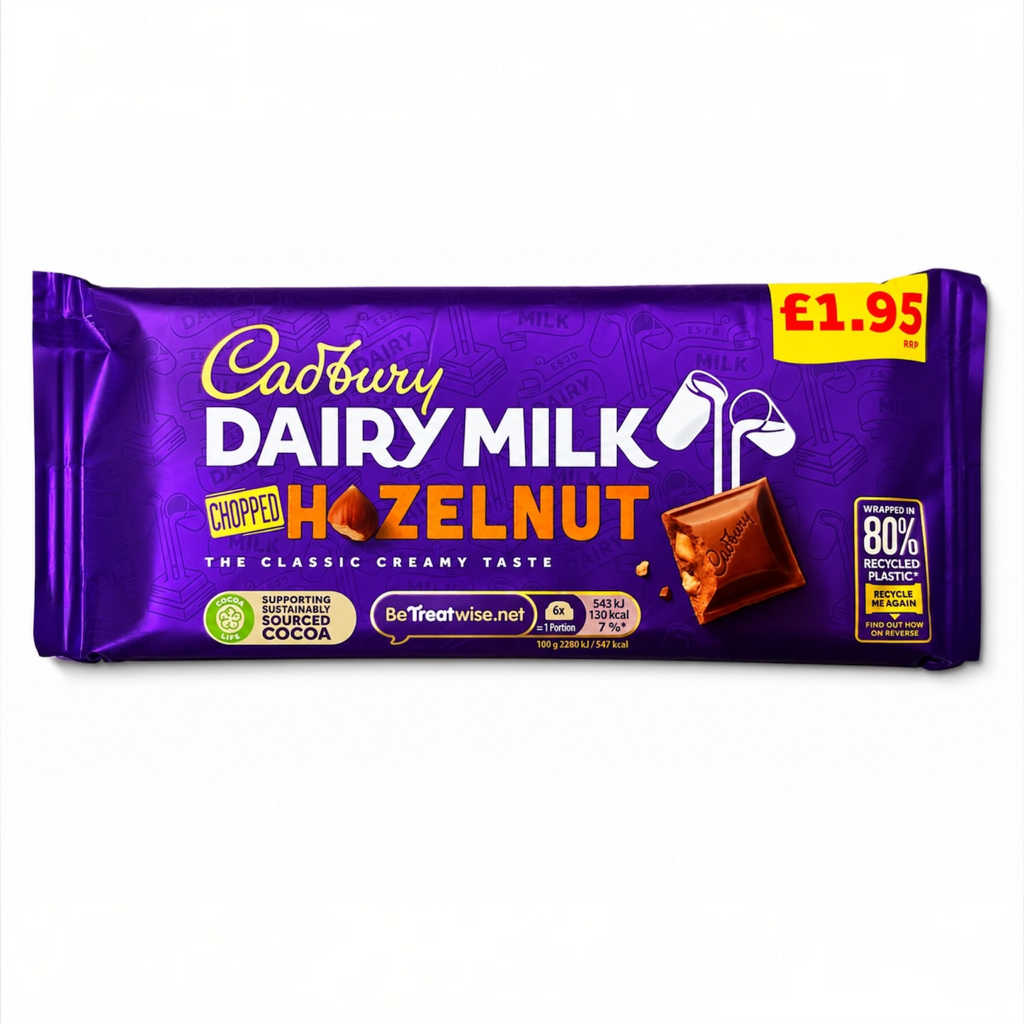 Cadbury Dairy Milk  Chopped Hazelnut  (UK) - 95g