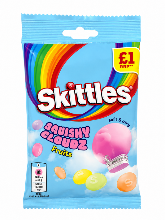 Skittles Squishy Cloudz Fruits - UK (70g)