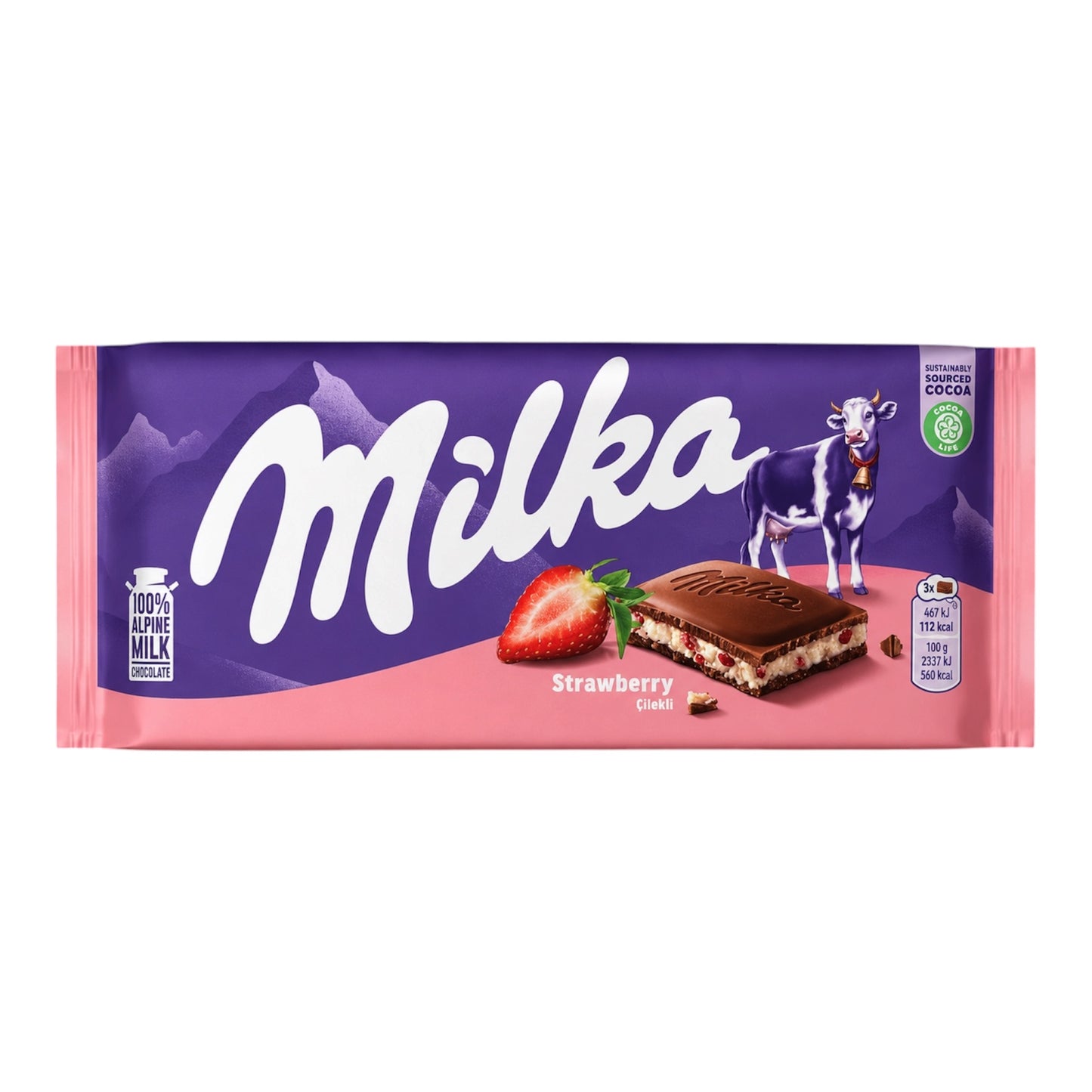 Milka Strawberry - 90g