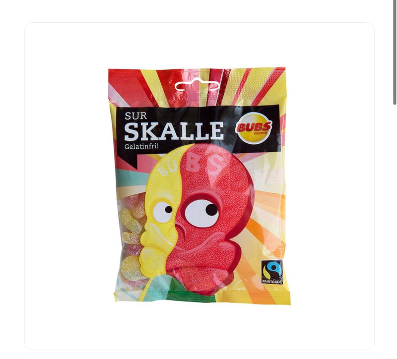Bubs Sour Skull Candy - 90g