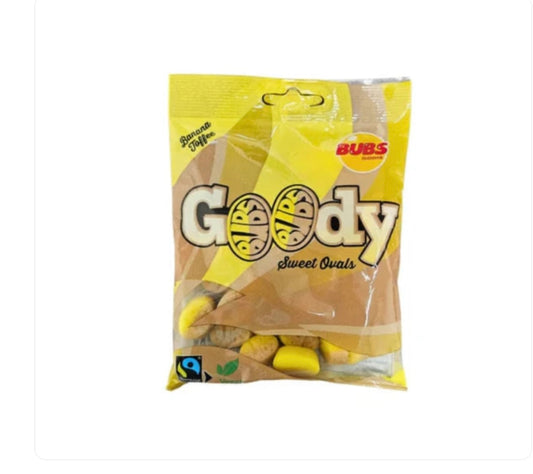Bubs Goody Banana Sweet Ovals Candy - 90g