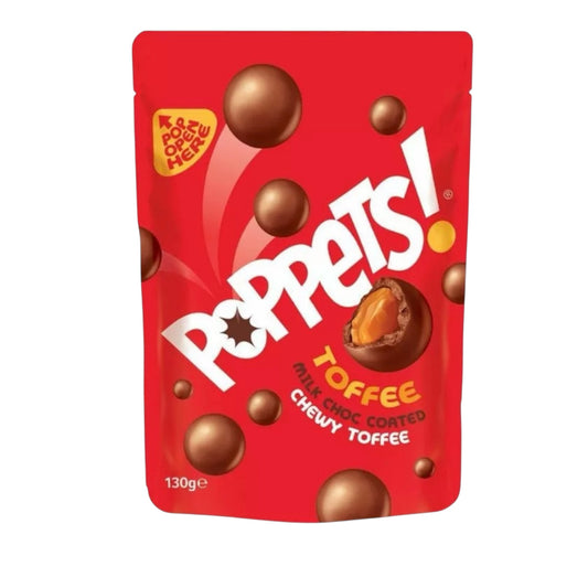 Poppets Toffee Milk Chocolate Chewy Toffee - 130g