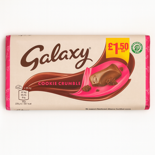 Galaxy Cookie Crumble Milk Chocolate- 114g
