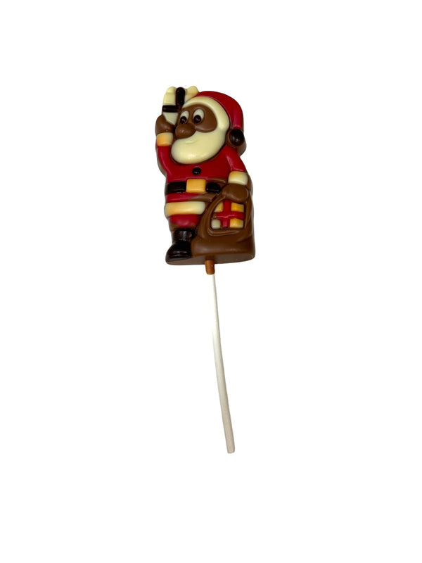 Milk Chocolate Santa Clause with Present Lolly - 35g