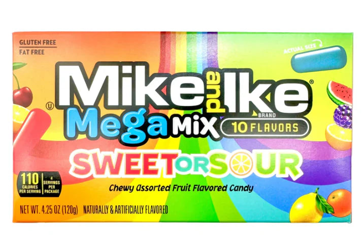 Mike and Ike Mega Mix Sweet or Sour - 120g