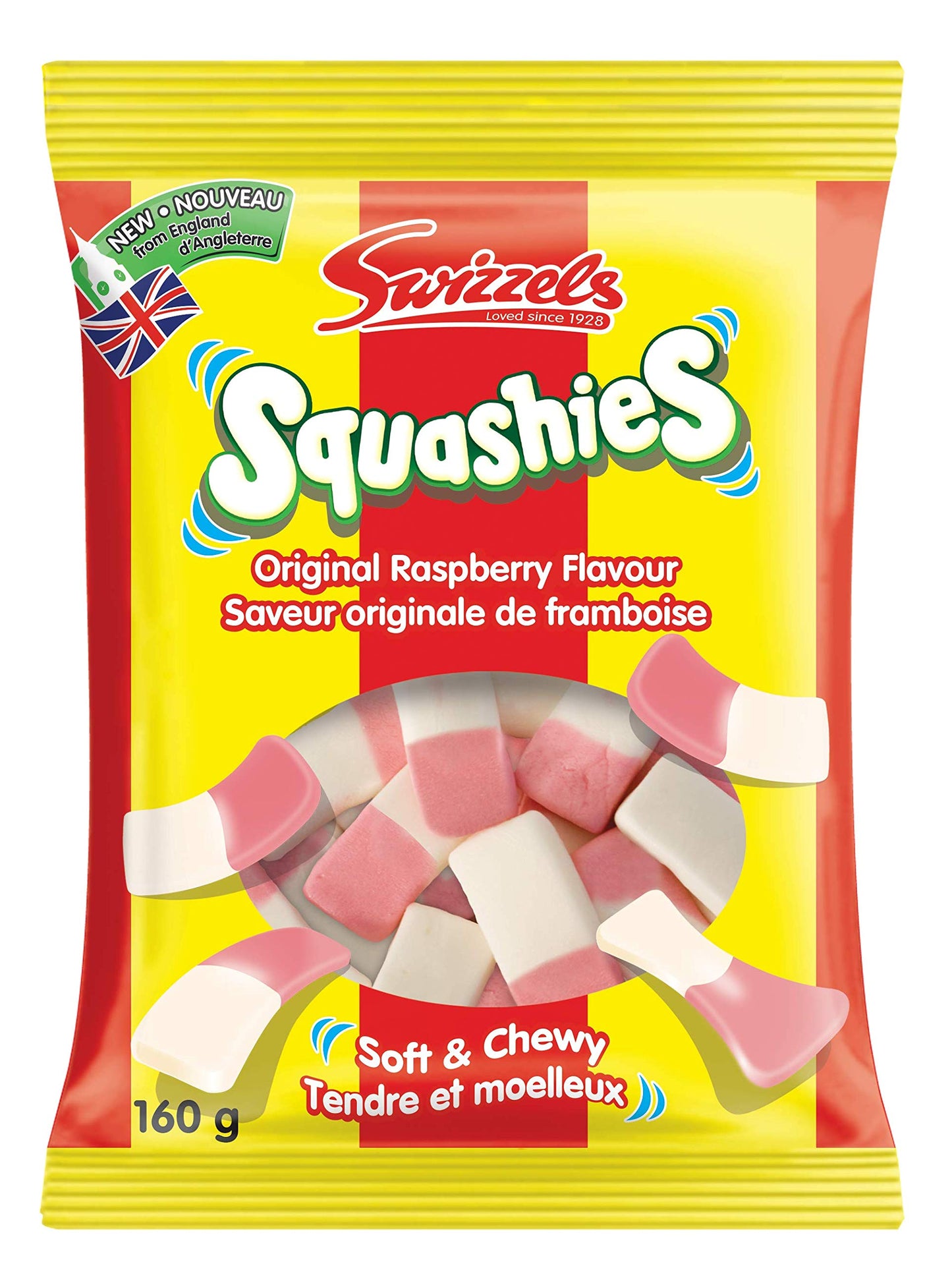 Swizzels Squashies Original Raspberry Flavour - 160g