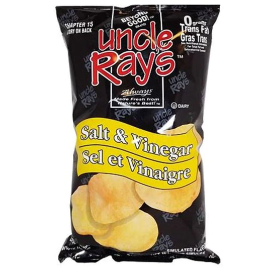 Uncle Ray's Salt and Vinegar Potato Chips - 130g