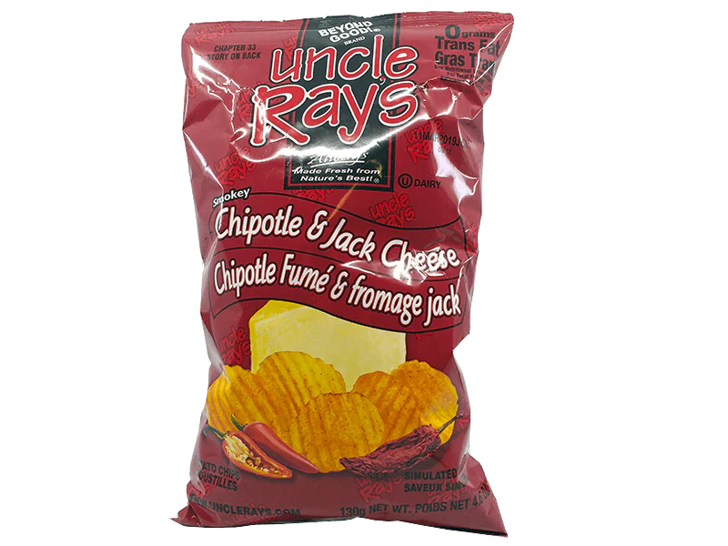 Uncle Ray's Smokey Chipotle & Jack Cheese Chips - 130g