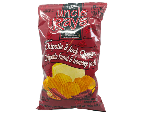 Uncle Ray's Smokey Chipotle & Jack Cheese Chips - 130g