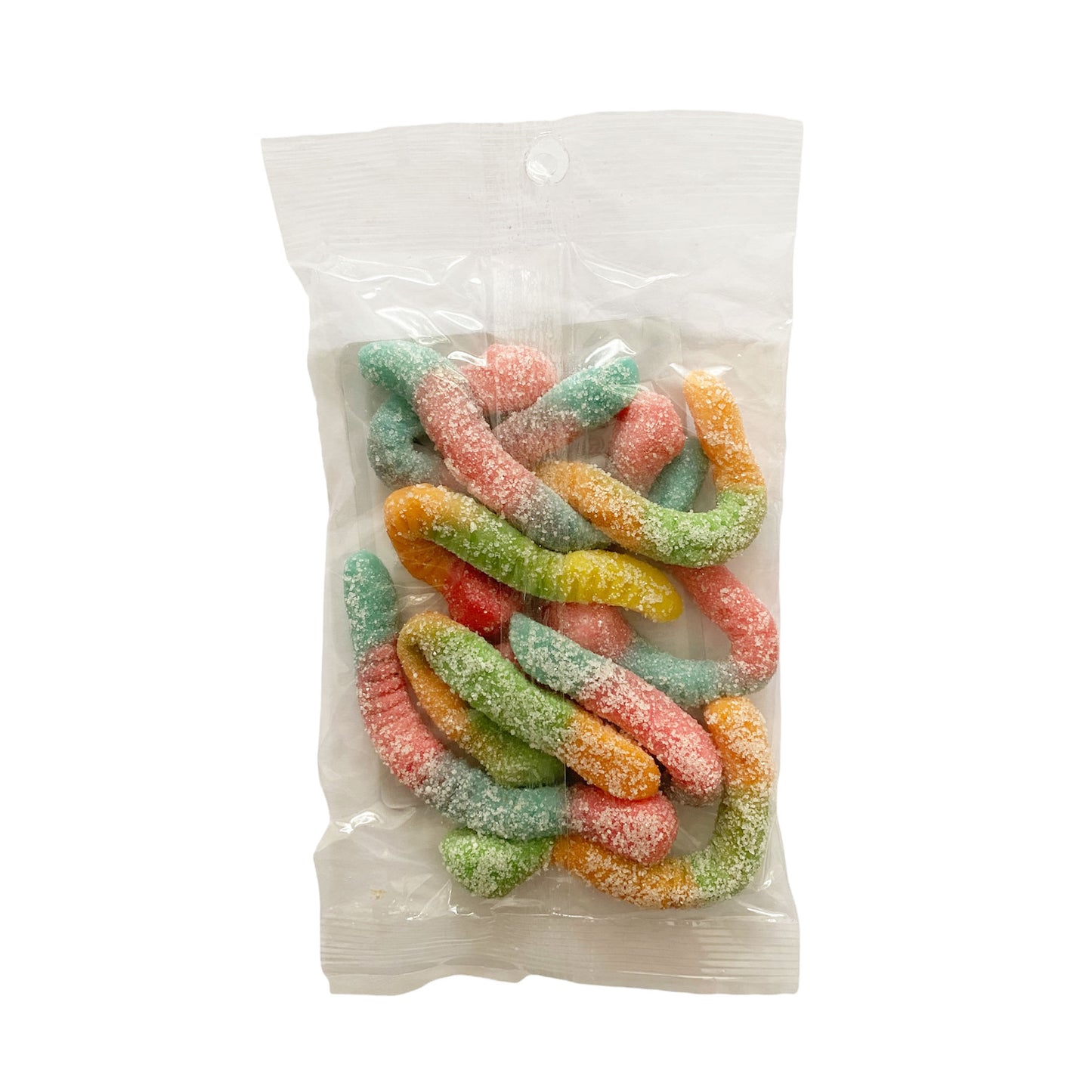 Sour Neon Gummy Worms - 100g