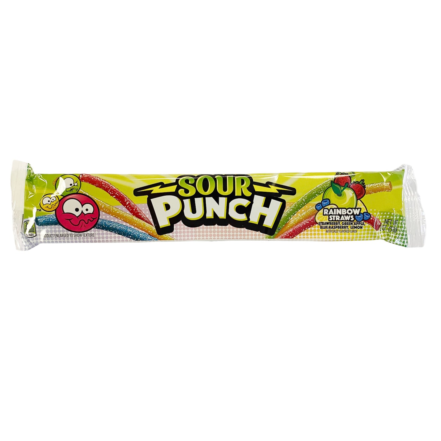 Sour Punch Rainbow Straws - 57g