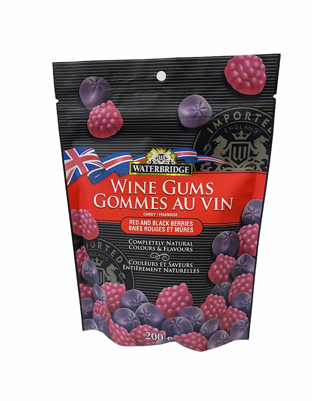 Wine Gums Red & Black Berries - 200g Product of England