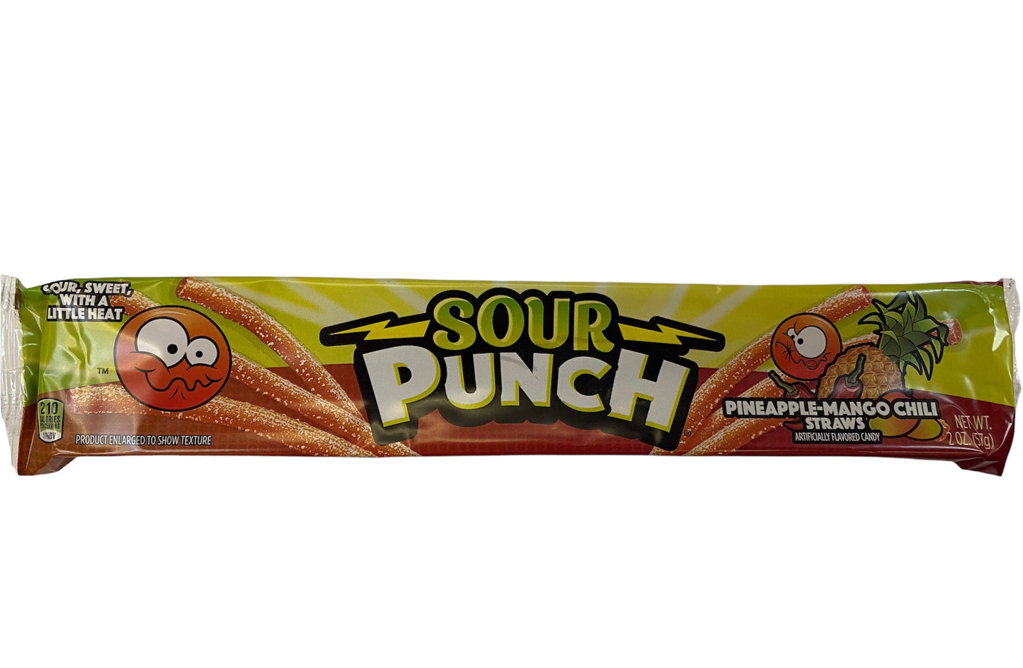 Sour Punch Pineapple-Mango Chilli Straws - 57g