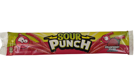 Sour Punch Strawberry Straws - 57g